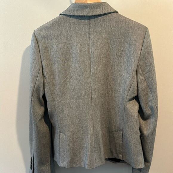 Express Studio Stretch size 12 Gray One Button Blazer Jacket - Picture 10 of 12